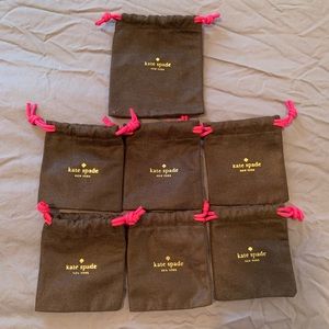 Lot of 7 Kate Spade brown dust bags